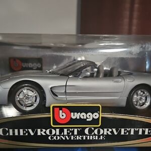 Chevrolet Corvette Convertible Model - Silver